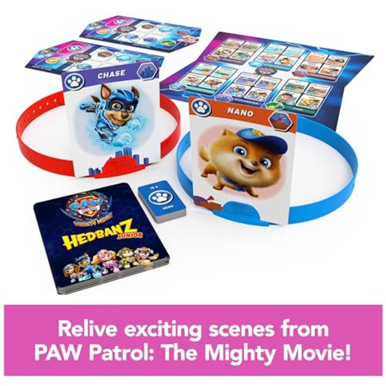 Junior PAW Patrol The Mighty Movie Game- Family Games | Games for Family Game Night| Kids Games | Card Games for Families & Kids Ages 5 and up